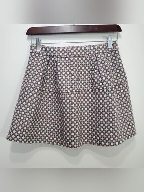 Cache Cache Floral Textured Pink and Cream A-Line Skirt